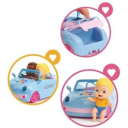 Giochi Preziosi - Cicciobello - Amicicci Auto Cabrio, incluso Mini Personaggio con maglietta e pannolino colorato, CC020000