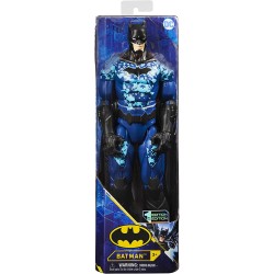 Spin Master - DC COMICS, Batman, Personaggio Bat-Tech con armatura blu da 30 cm, per bambini dai 3 anni in su, SP6060343