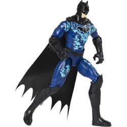 Spin Master - DC COMICS, Batman, Personaggio Bat-Tech con armatura blu da 30 cm, per bambini dai 3 anni in su, SP6060343