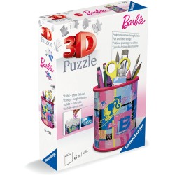 Ravensburger -3D Puzzle, Barbie Portapenne, 11585