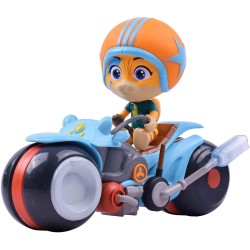 44 Gatti - Lampo con moto, personaggio della serie 44 gatti, per bambini dai 3+, multicolore, POS210116