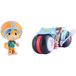 44 Gatti - Lampo con moto, personaggio della serie 44 gatti, per bambini dai 3+, multicolore, POS210116