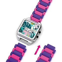 Clementoni Chic-Crazy Watch, Orologio, Kit di creazione, Set per Creare Gioielli, Gioco Creativo Bambina 7 Anni+, Multicolore, 1