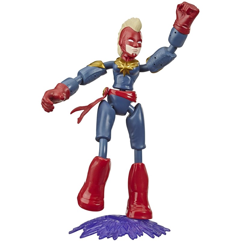 Hasbro - Marvel Avengers, Captain Marvel Bend And Flex, 15cm, E73775L01