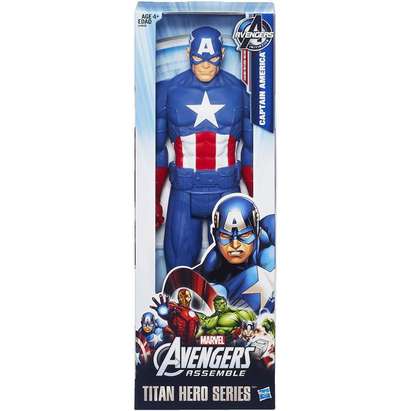 Hasbro - Avengers personaggio Titan Hero, Captain America, 30cm, A4809E27