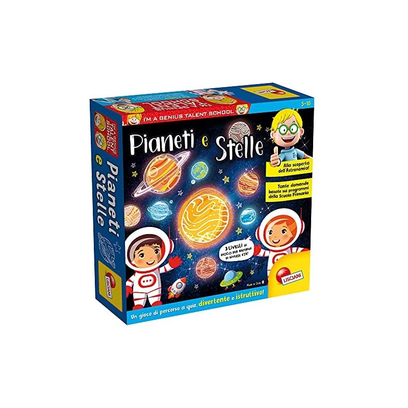 Lisciani Giochi- I m a Genius TS Pianeti e Stelle, Colore, 89284