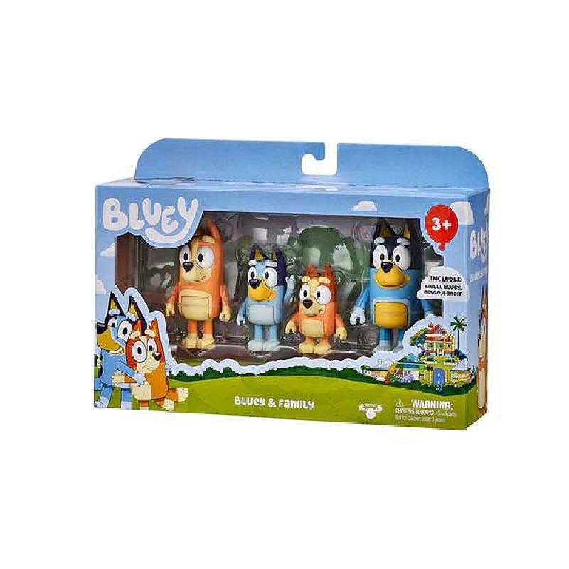 GIOCHI PREZIOSI - Bluey Set 4 Personaggi - BLY01000 Casuale