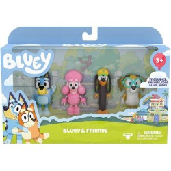 GIOCHI PREZIOSI - Bluey Set 4 Personaggi - BLY01000 Casuale