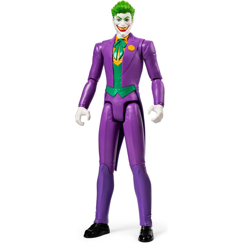 Dc Comics | BATMAN | Personaggio Joker in scala 30 cm con decorazioni originali e 11 punti di articolazione - SP6060344