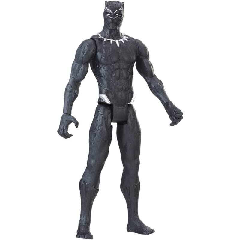 Hasbro - Marvel Studios Legacy Collection - Titan Hero Series - Action Figure Giocattolo di Black Panther, in Scala da 30 cm - E