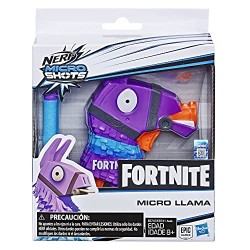 Hasbro - Nerf Fortnite Llama Nerf MicroShots Firing Toy Blaster e 2 Freccette ufficiali Nerf Elite per bambini, ragazzi e adulti