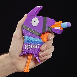 Hasbro - Nerf Fortnite Llama Nerf MicroShots Firing Toy Blaster e 2 Freccette ufficiali Nerf Elite per bambini, ragazzi e adulti