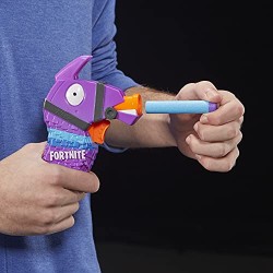 Hasbro - Nerf Fortnite Llama Nerf MicroShots Firing Toy Blaster e 2 Freccette ufficiali Nerf Elite per bambini, ragazzi e adulti