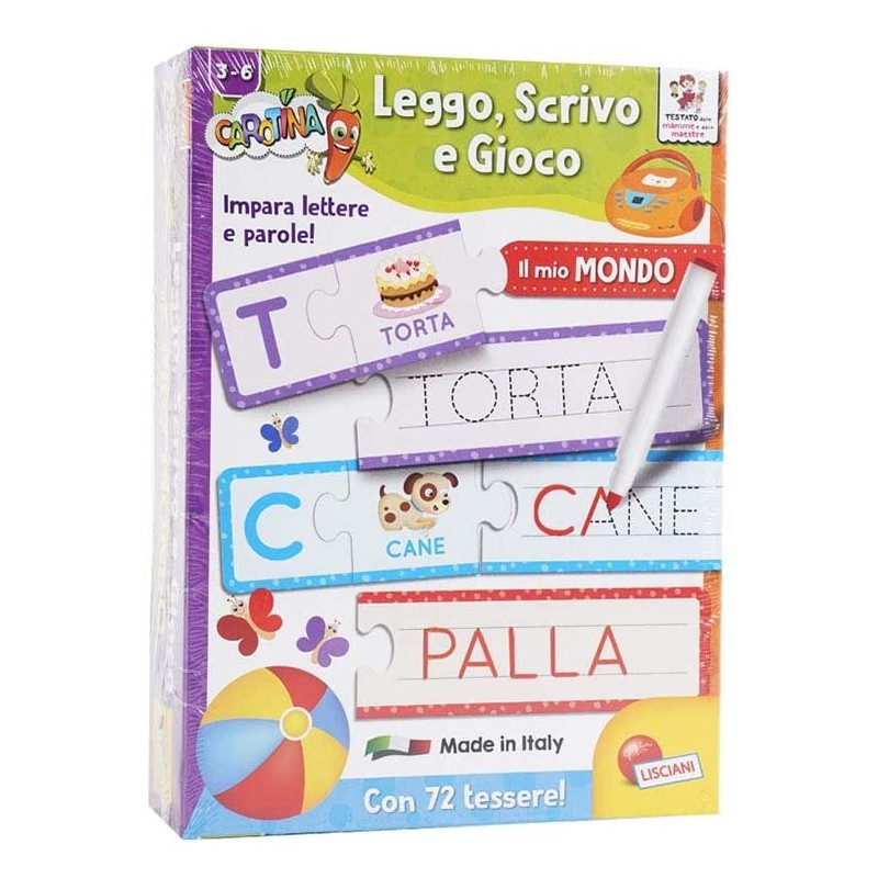 Lisciani Carotina-Leggo Scrivo E Gioco (Assortimento) Merchandising Ufficiale, 79940