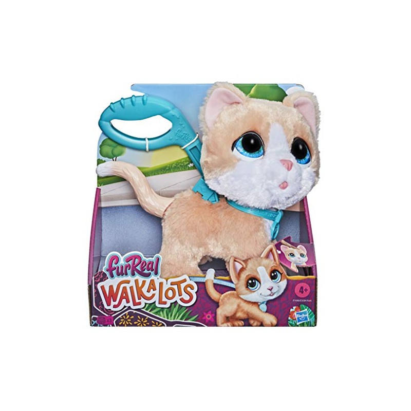 Hasbro - FurReal Walkalots-Gattino Peluche interattivo, Divertenti Suoni e andatura saltellante, Bambini dai 4 Anni in su, F1998