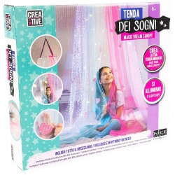 Nice - Creative, Tenda dei Sogni, crea la Magic Dream Canopy con Tulle e decora con gli accessori, NICE02814