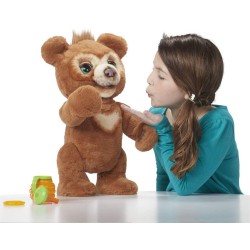 Hasbro - FurReal - Cubby, il mio Orsetto Curioso, Cucciolo di Peluche Interattivo, per Bambini dai 4 anni in su, E4591EU4