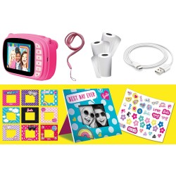 Lisciani Giochi - Barbie Print Cam Hi-Tech, Fotocamera Istantanea, Stampa Subito Le tue Foto, Funzione Video e Selfie - LI97050