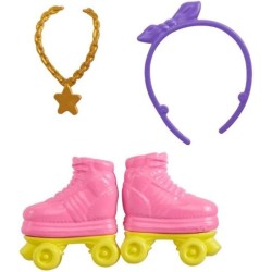 Barbie - Accessori Bambole, Colore Rosa, Blu, Verde, Giallo - GRC12