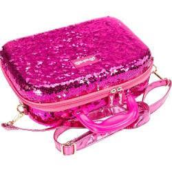 Nice Group - Girabrilla Make Up Case - Valigetta trucchi Girabrilla - MAGENTA/SILVER - NICE02550D