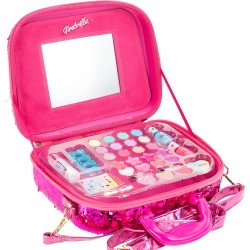 Nice Group - Girabrilla Make Up Case - Valigetta trucchi Girabrilla - MAGENTA/SILVER - NICE02550D