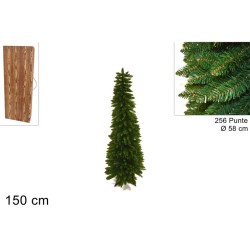 Albero di Natale Abete Slim 150 CM con 256 Rami