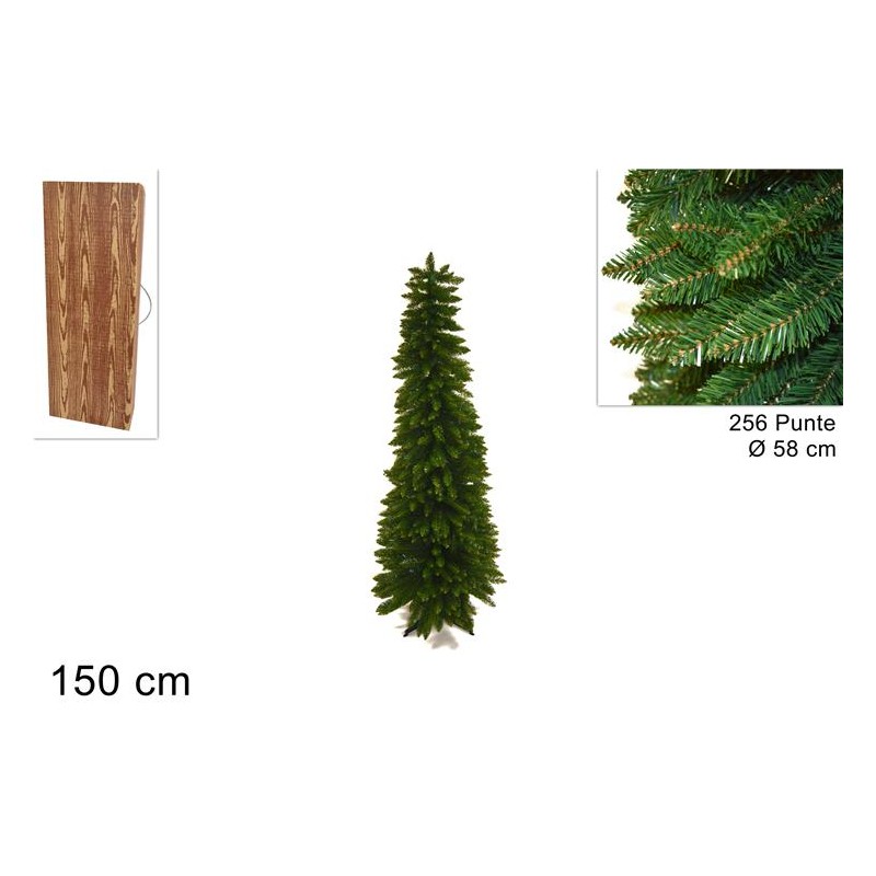 Albero di Natale Abete Slim 150 CM con 256 Rami