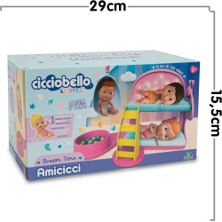 GIOHI PREZIOSI - CICCIOBELLO Amicicci Dream Time, letto a castello con accessori CC034000