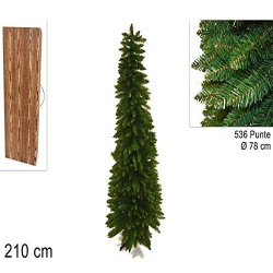 Albero di Natale Abete Slim 210 CM con 536 Rami