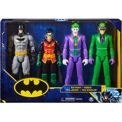 Batman - Set di 4 statuette da 30 cm, composto da Batman, Robin, Copperhead e Talon