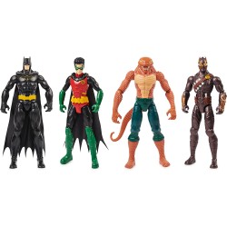 Batman - Set di 4 statuette da 30 cm, composto da Batman, Robin, Copperhead e Talon