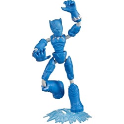 Hasbro - Marvel Avengers, Bend And Flex Missions, Black Panther Ice Mission, Action Figure Pieghevole da 15 cm, F40155X00