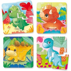 Lisciani Giochi - Carotina Baby Dinoland Puzzle 3D, 92529