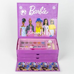 Mattel - Set di cancelleria ispirato a Barbie - Colore rosa - 26 x 10 x 13 cm - Include valigetta con tutto il necessario per co