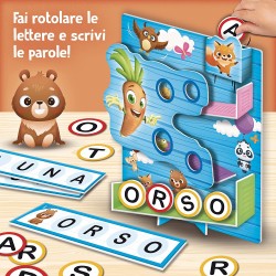 Lisciani Giochi - Carotina Happy Flipper, Gioco Action per Imparare Le Prime Paroline, 97098