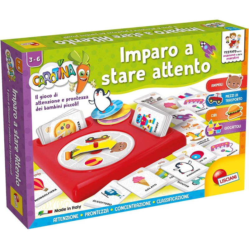 Lisciani Giochi - Carotina Imparo a Stare Attento, 95124