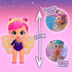 Imc Toys - BLOOPIES Magic Bubbles Margot, Bambola Fatina da Collezione che Spruzza Acqua e Fa Bolle Magiche con le sue Ali, 8782