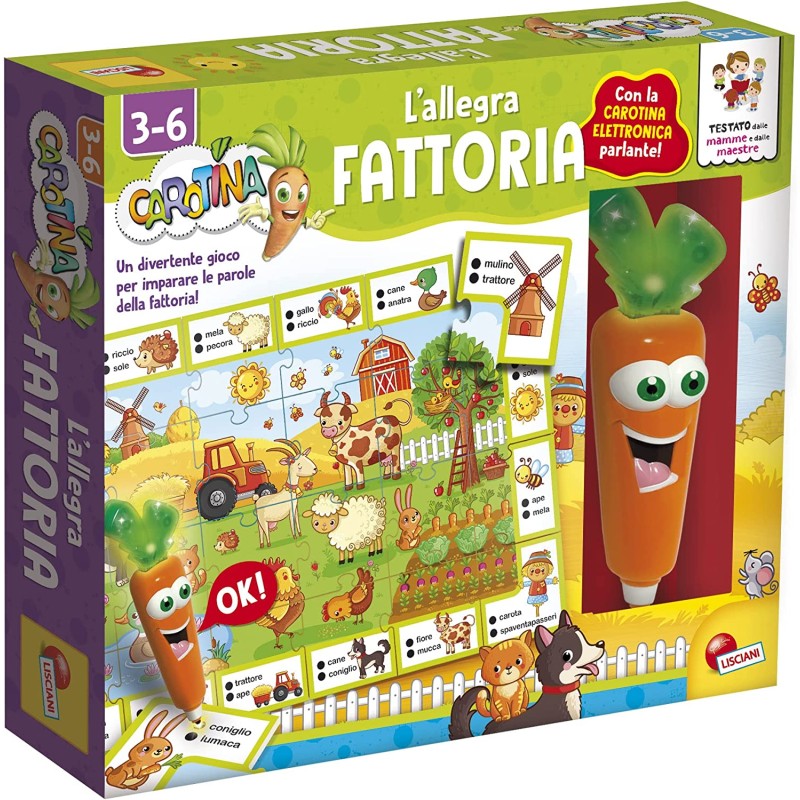 Lisciani Giochi - Carotina Penna Parlante Allegra Fattoria, 92642