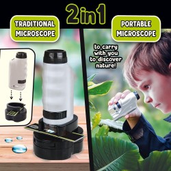 Lisciani Giochi- I m a Genius Micro-Microscope, 105557, Multicolore