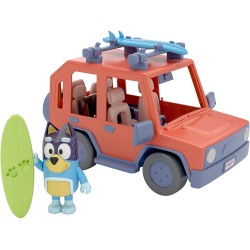 GIOCHI PREZIOSI - BLUEY - Auto 4X4 Veicolo Fuoristrada della Famiglia, Incluso Papà Bandit - BLY03000