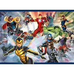 Ravensburger - Puzzle XXL Marvel Avengers, Idea Regalo per Bambini 6+ Anni, Gioco Educativo e Stimolante, 100 pezzi, 49x36cm