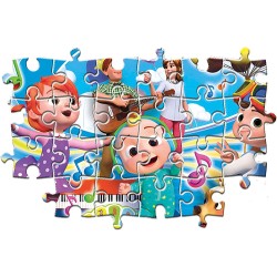 Clementoni - Puzzle Maxi Cocomelon 24 pz Supercolor Medium - CL24225