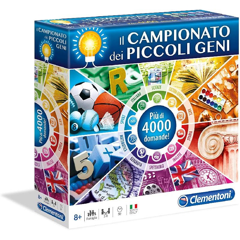 Clementoni - Il Campionato dei Piccoli Geni New Edition Gioco Da Tavolo Colore Multicolore, 12990