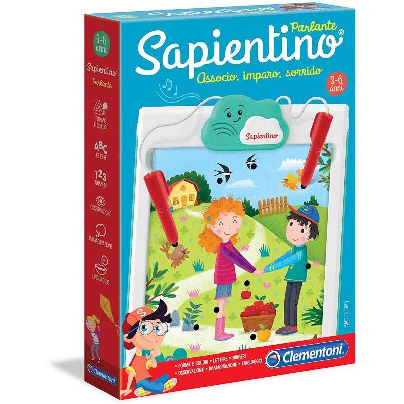 Clementoni-16215-Sapientino Parlante, Gioco educativo, Multicolore, 16215