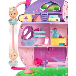 CRY BABIES - MAGIC TEARS La Grande Casa di Dreamy, con personaggio esclusivo Rose, Playset con piú di 25 Accessori, Luci e Suoni