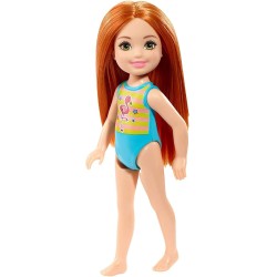 Mattel - Barbie Beach Doll Chelsea Rossa Costume Fenicottero, GLN72