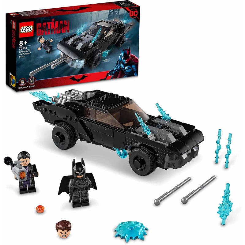 LEGO 76181 - Super Heroes Batmobile: Inseguimento di The Penguin, Macchina Giocattolo con Minifigure Supereroe di Batman - LG761