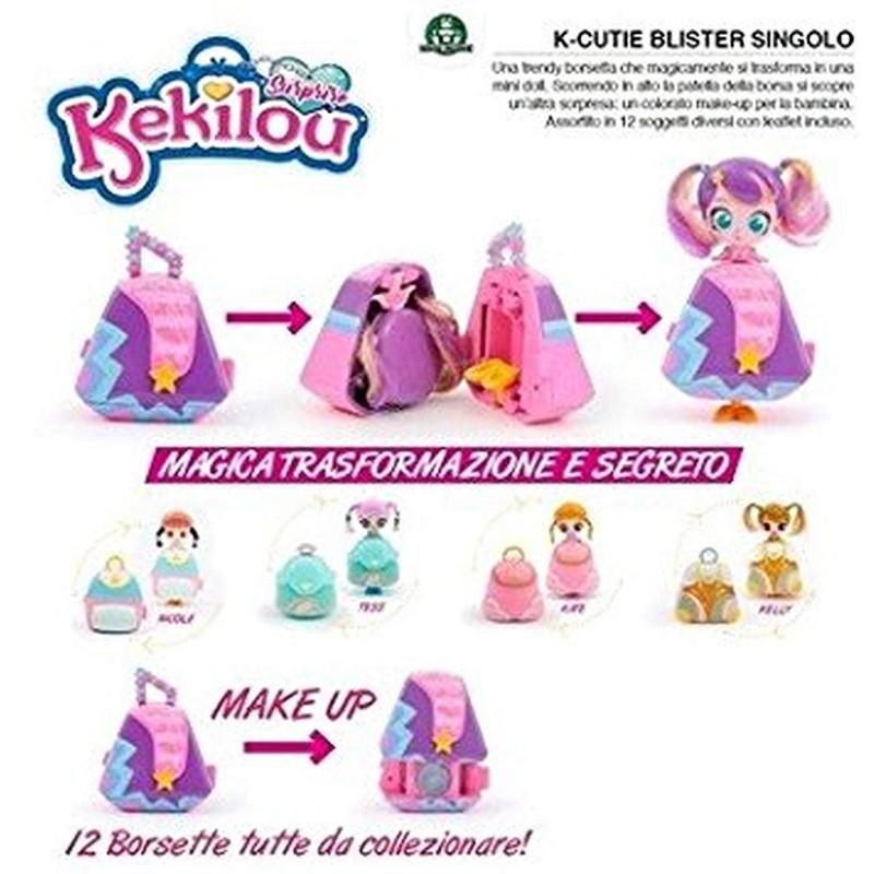 Giochi Preziosi - Kekilou k-cutie blister singolo, borsette sorpresa KKL00000