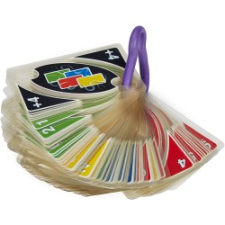 Mattel Games- UNO H20, Carte Resistenti all Acqua con Clip, Gioco di Carte per Famiglie e Bambini 7+Anni, P1703