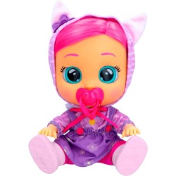 Imc Toys - CRY BABIES Dressy Katie | Bambola interattiva che Piange lacrime vere con Capelli da acconciare, Vestiti da indossare